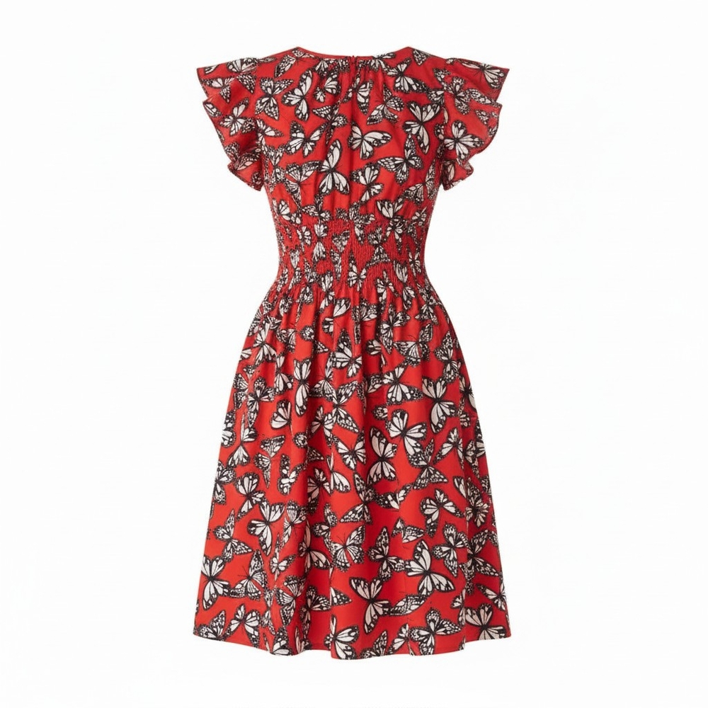 Kate Spade Dress- Blake Red Butterfly Dress -Size XL -EUC $279 Retail - Picture 4 of 12